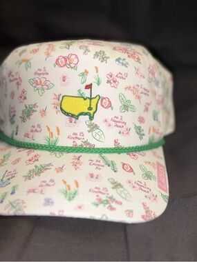 2026 Masters Embroidered Yellow Green Golf Logo Floral Cap